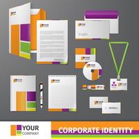 Corporate Identity-Vorlage vektor