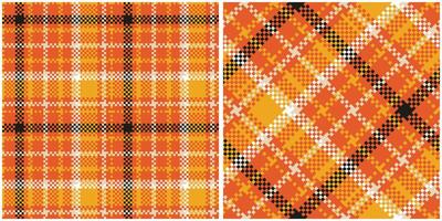 Plaid Muster nahtlos. schottisch Plaid, traditionell schottisch gewebte Stoff. Holzfäller Hemd Flanell Textil. Muster Fliese Swatch inbegriffen. vektor