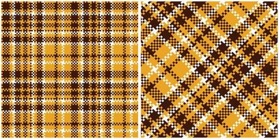 schottisch Tartan Plaid nahtlos Muster, schottisch Tartan nahtlos Muster. nahtlos Tartan Illustration einstellen zum Schal, Decke, andere modern Frühling Sommer- Herbst Winter Urlaub Stoff drucken. vektor