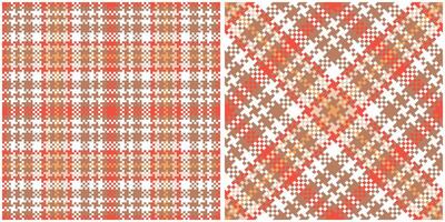 schottisch Tartan nahtlos Muster. Tartan Plaid nahtlos Muster. nahtlos Tartan Illustration einstellen zum Schal, Decke, andere modern Frühling Sommer- Herbst Winter Urlaub Stoff drucken. vektor