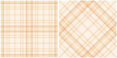 Tartan Muster nahtlos. Süss Plaid Muster nahtlos Tartan Illustration einstellen zum Schal, Decke, andere modern Frühling Sommer- Herbst Winter Urlaub Stoff drucken. vektor