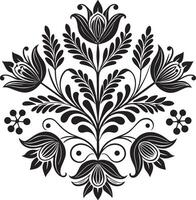 nahtlos Blumen- Muster Design Illustration schwarz und Weiß vektor