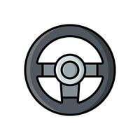 Lenkung Rad Symbol Design Vorlage einfach und sauber vektor