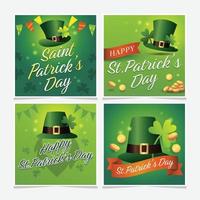 Happy St. Patrick's Day Social-Media-Beiträge vektor