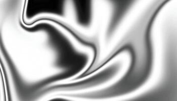 Flüssigkeit metallisch Textur. wellig Chrom metallisch abstrakt Hintergrund. verflüssigen glänzend Silber Welle Hintergrund. vektor