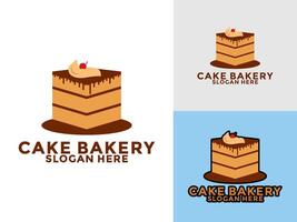 Kuchen Logo Symbol Vorlage, Kuchen Bäckerei Logo Illustration vektor