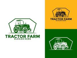 Traktor Bauernhof Logo , Traktor Maschine Logo Design Vorlage vektor