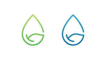 grönt vatten logotyp design vektor