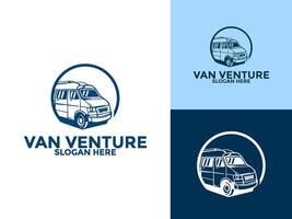 van Logo , Mini van Symbol Logo Vorlage, Lieferung und logistisch Dienstleistungen Konzept vektor