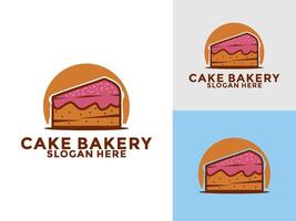 Kuchen Logo Symbol Vorlage, Kuchen Bäckerei Logo Illustration vektor