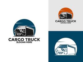 LKW Logo , Prämie LKW Unternehmen oder LKW Logistik und Lieferung Logo Design Vorlage vektor