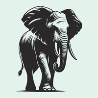 elefant silhuett illustration eps vektor