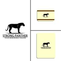 Panther-Silhouette-Logo vektor
