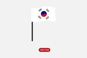 Land Flagge Illustration auf grau Hintergrund vektor