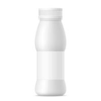 Matte Weiß realistisch Attrappe, Lehrmodell, Simulation von Joghurt Flasche vektor