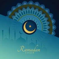 elegant ramadan kareem islamic mönster bakgrund vektor