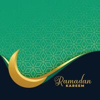 Ramadan kareem golden Mond islamisch Banner vektor