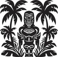 polynesisch Stolz hawaiisch Frau Symbol tropisch Gelassenheit hawaiisch Frau Grafik Element vektor