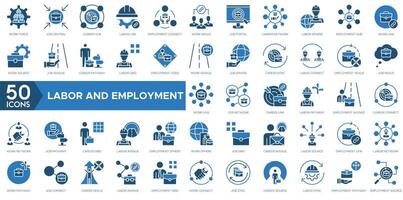 arbetskraft och sysselsättning ikon. arbete tvinga, jobb central, karriär nav, arbetskraft länk, sysselsättning ansluta, arbete nexus, jobb portal, karriär nätverk, arbetskraft sfär och sysselsättning nav vektor
