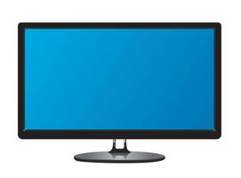 TV-Flachbildschirm-LCD, realistische Plasmaillustration, TV-Modell.