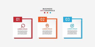Geschäft Infografiken Zeitleiste Design Vorlage mit 3 Schritt und Möglichkeit Information. Prämie mit editierbar Zeichen oder Symbol. eps10 vektor