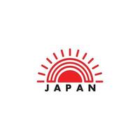 text japan solens strålar symbol logotyp vektor