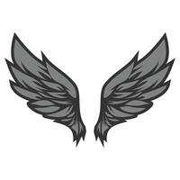 Vogel Flügel Illustration tätowieren Stil vektor
