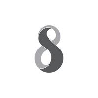 abstrakt bokstaven s infinity band logotyp vektor