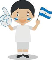 National Sport Mannschaft Ventilator von Nicaragua mit Flagge und Handschuh Illustration vektor