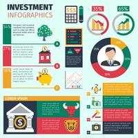 Investitions-Infografiken-Set vektor