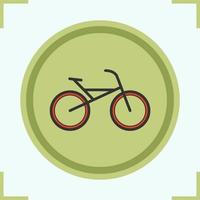 cykel färgikon. cykelaffärs emblem. cykel symbol. vektor isolerade illustration