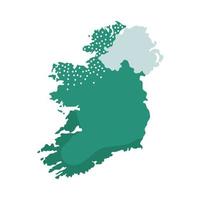 Irland Karte Geographie vektor