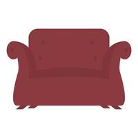 bekväm soffa forniture isolerade ikon vektor