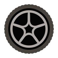 Reifen Rad Auto isolierte Symbol vektor