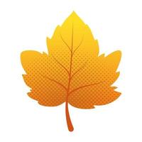 Herbstblatt Laub saisonale Symbol vektor