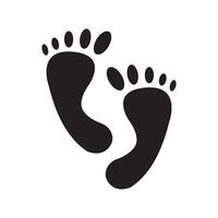 Fußabdruck Symbol Symbol vektor