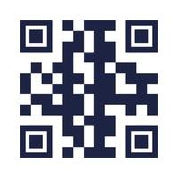 isoliertes QR-Code-Vektordesign vektor