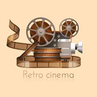 Retro-Film-Illustration vektor