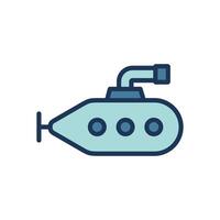 U-Boot Symbol Symbol Vorlage vektor