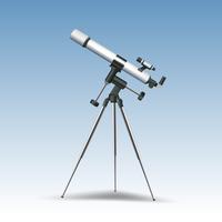 Teleskop-realistische Abbildung vektor