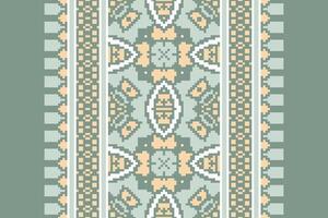 peruvian mönster sömlös australier ursprunglig mönster motiv broderi, pixel ikat broderi design för skriva ut gobeläng blommig kimono upprepa mönster snörning spanska motiv vektor