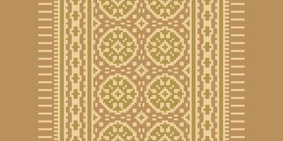 motiv folklore mönster sömlös mughal arkitektur motiv broderi, pixel ikat broderi design för skriva ut gräns broderi gammal egypten vektor