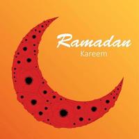 månen bakgrund för muslimska samhället festival vektorillustration vektor