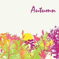 abstrakter Herbst natürlicher Hintergrund-Vektor-Illustration vektor