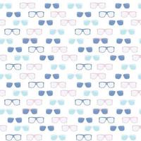 Brille und Sonnenbrille nahtlose Muster-Vektor-Illustration vektor
