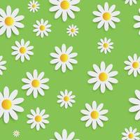 flora daisy sömlösa mönster design vektor illustartion