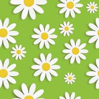 flora daisy sömlösa mönster design vektor illustartion