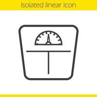 skalor linjär ikon. tunn linje illustration. golvvågskontursymbol. vektor isolerade konturritning