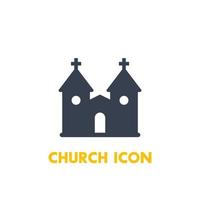 kyrka ikonen på vitt vektor