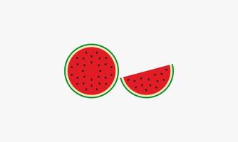 Wassermelone Grafikdesign-Vektor-Illustration. vektor